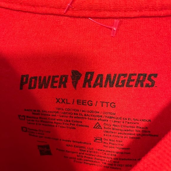 XXL Power Rangers Red Ranger Tee - Picture 2 of 3